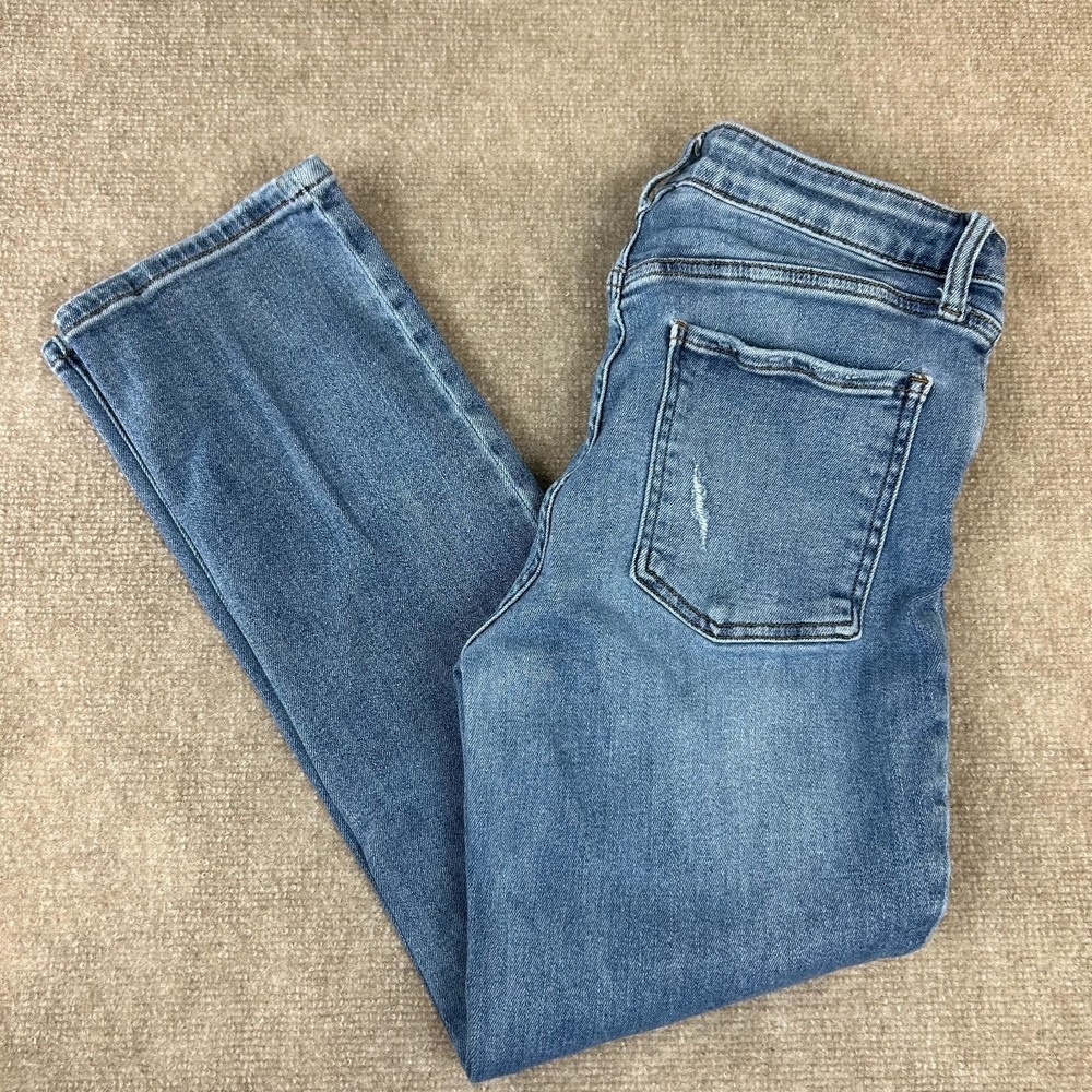 Kut From The Kloth Rosa High Rise Ankle Vintage Straight Jeans Womens 8 Blue